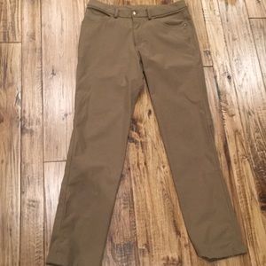 Lululemon dark khaki commission pant